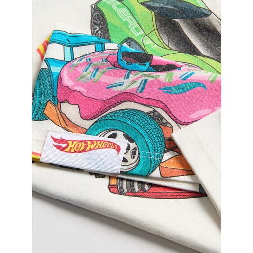 Reserved - Longsleeve Hot Wheels - złamana biel Reserved 116 (5-6 lat) Reserved