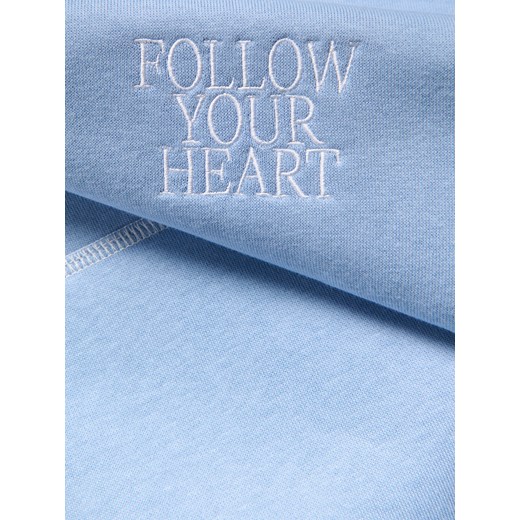 Reserved - Bluza oversize z haftem - niebieski Reserved 134/140 (8-9 lat) Reserved