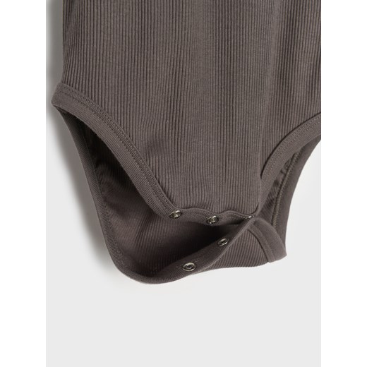 Sinsay - Prążkowane body z haftem Winnie the Pooh - szary Sinsay 86 (12-18 m) Sinsay