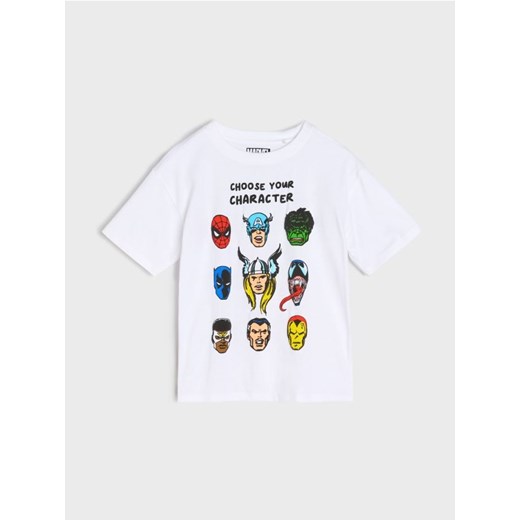 Sinsay - Koszulka Marvel - biały ze sklepu Sinsay w kategorii T-shirty chłopięce - zdjęcie 185409696