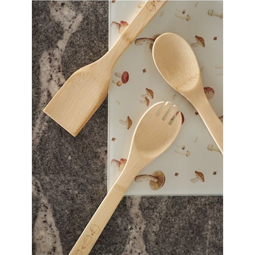 Sinsay - Bambusowe łyżki kuchenne 3 pack - beżowy Sinsay One Size Sinsay