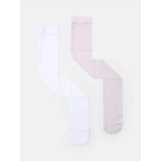 Sinsay - Rajstopy 2 pack - biały ze sklepu Sinsay w kategorii Rajstopy dziecięce - zdjęcie 185409916