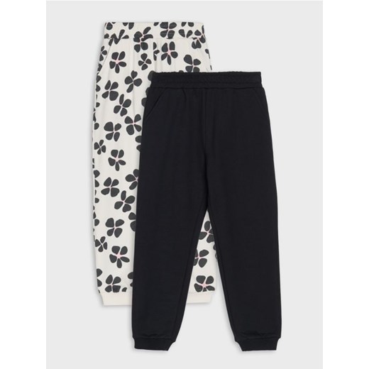 Sinsay - Spodnie jogger 2 pack - kremowy ze sklepu Sinsay w kategorii Spodnie dziewczęce - zdjęcie 185410036