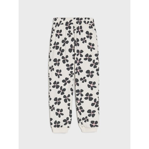 Sinsay - Spodnie jogger 2 pack - kremowy Sinsay 98 (2-3 l) Sinsay