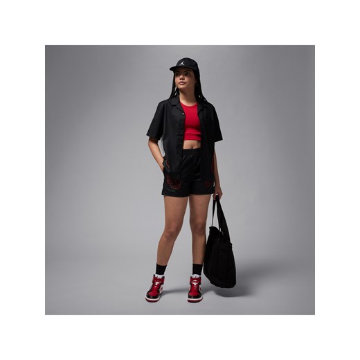 Damskie spodenki z tkaniny Jordan - Czerń ze sklepu Nike poland w kategorii Szorty - zdjęcie 185410665