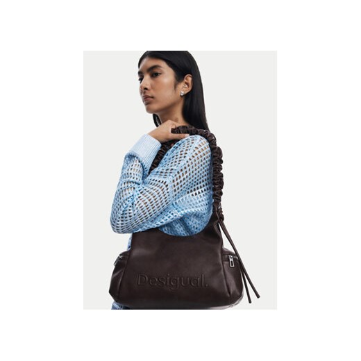Torebka Desigual Half Logo Montvil 25WAXPAY Brązowy Desigual OS eobuwie.pl