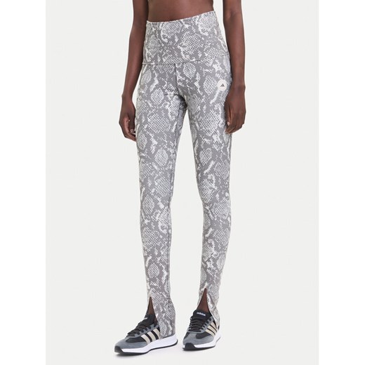 adidas by Stella McCartney Legginsy Training Rolltop Splitcuff JM8477 Beżowy Slim Fit ze sklepu MODIVO w kategorii Spodnie damskie - zdjęcie 185411808