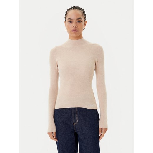 Guess Golf W5BR15 Z3OW2 Beżowy Slim Fit ze sklepu MODIVO w kategorii Swetry damskie - zdjęcie 185411819