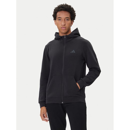 adidas Bluza techniczna Designed for Training IY1131 Czarny Regular Fit ze sklepu MODIVO w kategorii Bluzy męskie - zdjęcie 185411848