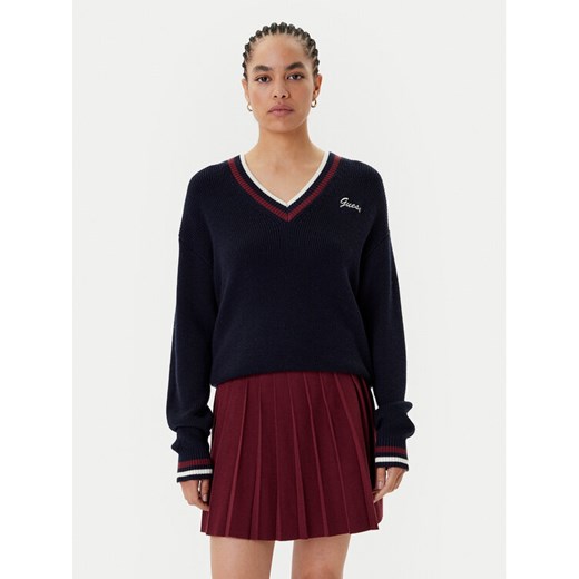 Guess Sweter V5BR01 Z1152 Granatowy Regular Fit ze sklepu MODIVO w kategorii Swetry damskie - zdjęcie 185411959
