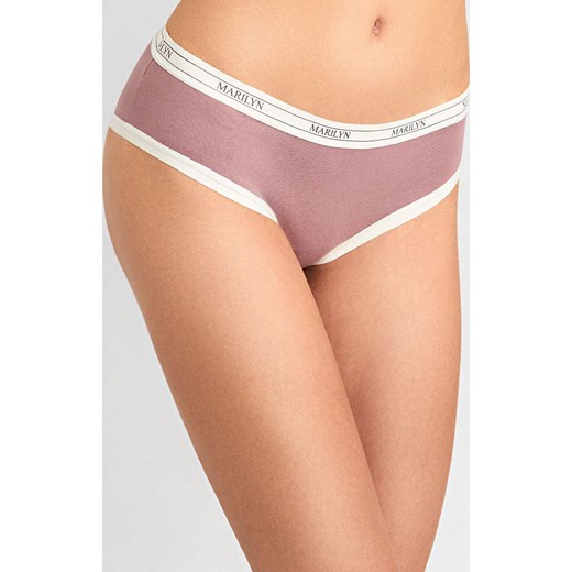 Marilyn figi damskie z bawełny organicznej w sportowym stylu różowe Denise, Kolor różowy, Rozmiar S/M, Marilyn ze sklepu Intymna w kategorii Majtki damskie - zdjęcie 185413996