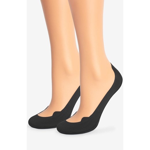 Marilyn 2-pack stopki damskie bawełniane z silikonem czarne E23, Kolor czarny, Rozmiar 35-37, Marilyn ze sklepu Intymna w kategorii Skarpetki damskie - zdjęcie 185414007