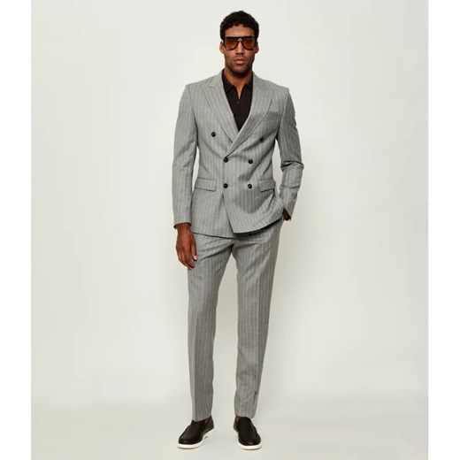 BOSS BLACK Wełniany garnitur H-Huge-2pcs-DB-254 | Slim Fit ze sklepu Gomez Fashion Store w kategorii Garnitury męskie - zdjęcie 185415076