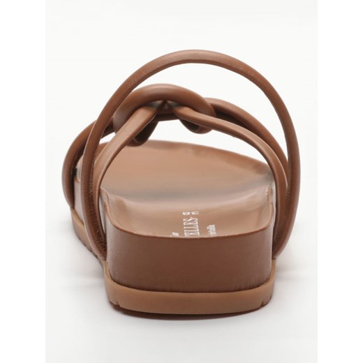 Les BAGATELLES Skórzane klapki &quot;Abhirami&quot; w kolorze jasnobrązowym Les Bagatelles 38 okazyjna cena Limango Polska