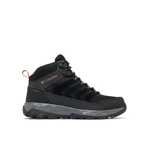 Trekkingi Columbia Strata Trail™ Mid WP Boot 2076861 Czarny ze sklepu eobuwie.pl w kategorii Buty trekkingowe męskie - zdjęcie 185415399