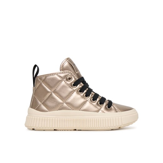 Sneakersy Geox J Laquinny J56M3F 000NF C2010 S Złoty ze sklepu eobuwie.pl w kategorii Buty sportowe dziecięce - zdjęcie 185415427