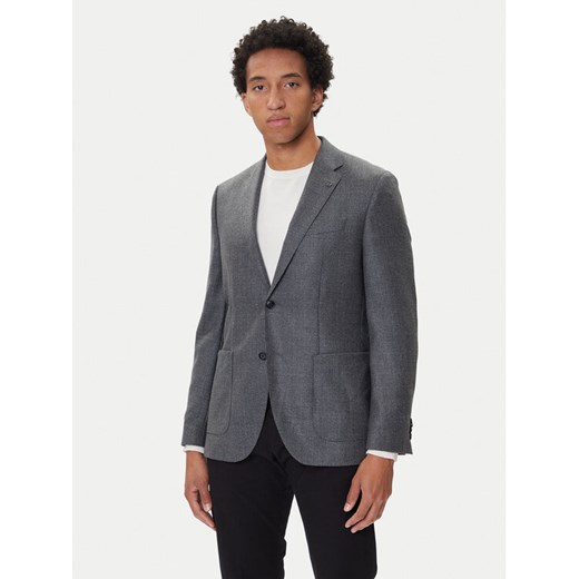 BOSS Marynarka BOSS-50551560 Szary Regular Fit ze sklepu MODIVO w kategorii Marynarki męskie - zdjęcie 185415945