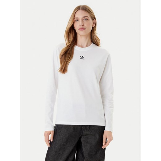 adidas Bluzka Essentials JW7454 Biały Regular Fit ze sklepu MODIVO w kategorii Bluzki damskie - zdjęcie 185415946