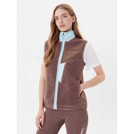 adidas Bezrękawnik Terrex Xploric JN0927 Brązowy Regular Fit ze sklepu MODIVO w kategorii Kurtki damskie - zdjęcie 185415956