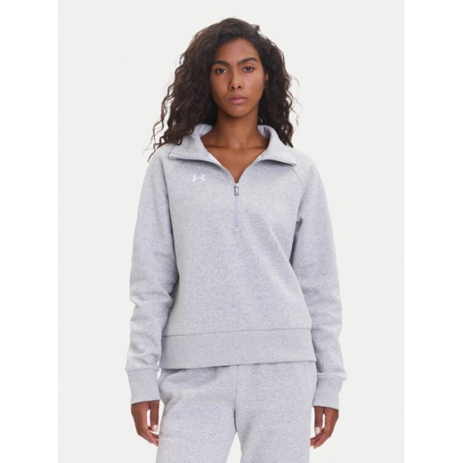 Under Armour Bluza Ua Rival 1379492 Szary Loose Fit ze sklepu MODIVO w kategorii Bluzy damskie - zdjęcie 185415967