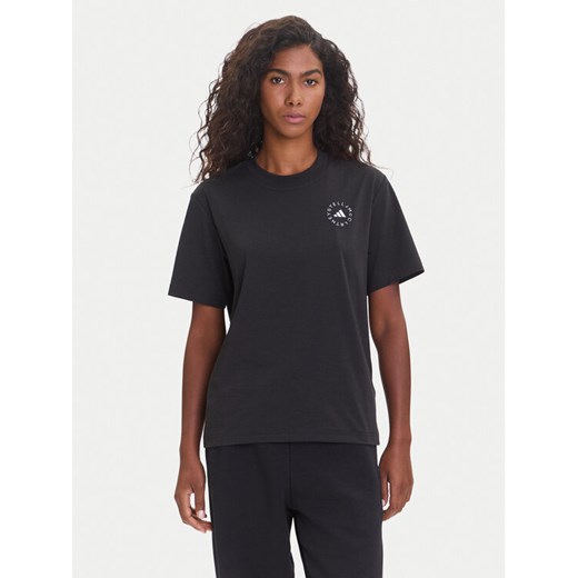 adidas by Stella McCartney T-Shirt True Casuals HR9170 Czarny Regular Fit ze sklepu MODIVO w kategorii Bluzki damskie - zdjęcie 185415997