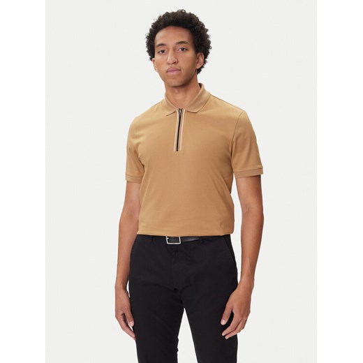 BOSS Polo H-Paras 65 50543880 Beżowy Regular Fit ze sklepu MODIVO w kategorii T-shirty męskie - zdjęcie 185416069