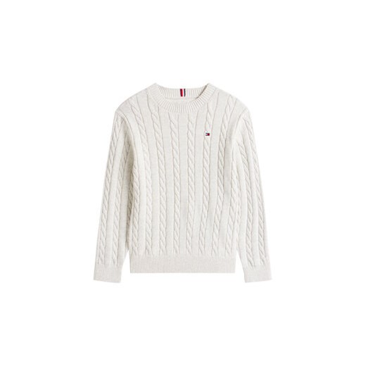 Tommy Hilfiger Sweter KB0KB09753 Szary Regular Fit Tommy Hilfiger 16Y MODIVO