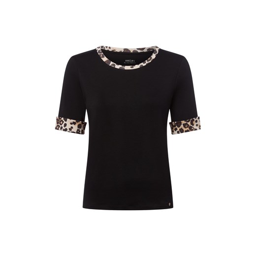 Marc Cain Koszulka damska Kobiety Bawełna czarny wypukły wzór tkaniny ze sklepu vangraaf w kategorii Bluzki damskie - zdjęcie 185417706