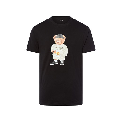 Chill Pill Koszulka męska - Beer Bear Mężczyźni Bawełna czarny nadruk ze sklepu vangraaf w kategorii T-shirty męskie - zdjęcie 185417727