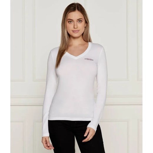 Guess Jeans Bluzka | Slim Fit ze sklepu Gomez Fashion Store w kategorii Bluzki damskie - zdjęcie 185418469