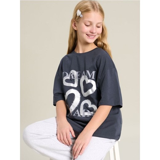 Sinsay - Koszulka - szary ze sklepu Sinsay w kategorii Bluzki dziewczęce - zdjęcie 185420075