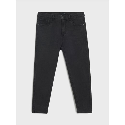 Sinsay - Jeansy cropped carrot fit - czarny ze sklepu Sinsay w kategorii Jeansy męskie - zdjęcie 185420116