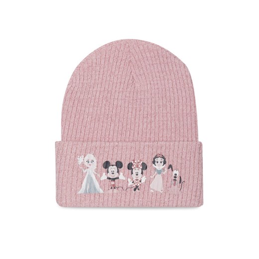 Czapka Disney 100 ACCCS-AW23-206D100-A Różowy ze sklepu eobuwie.pl w kategorii Czapki dziecięce - zdjęcie 185422845