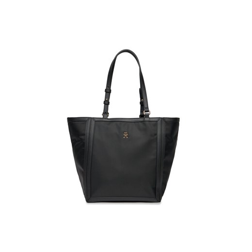 Tommy Hilfiger Torebka Th Essential S Tote AW0AW15717 Czarny ze sklepu MODIVO w kategorii Torby Shopper bag - zdjęcie 185423018