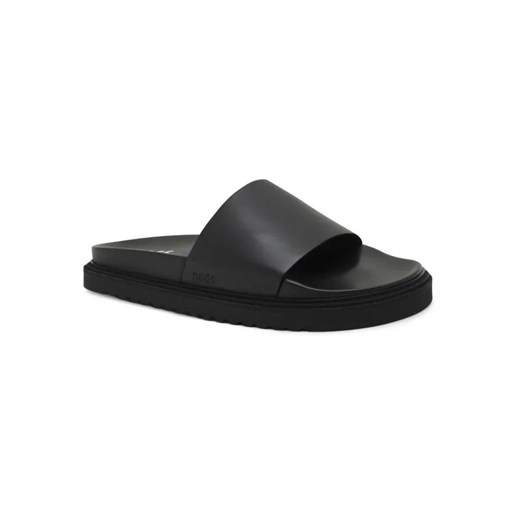 BOSS BLACK Skórzane klapki Cliff_Slid_lt 41 wyprzedaż Gomez Fashion Store
