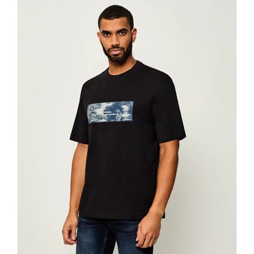 Hugo Blue T-shirt Napolux | Regular Fit ze sklepu Gomez Fashion Store w kategorii T-shirty męskie - zdjęcie 185423966