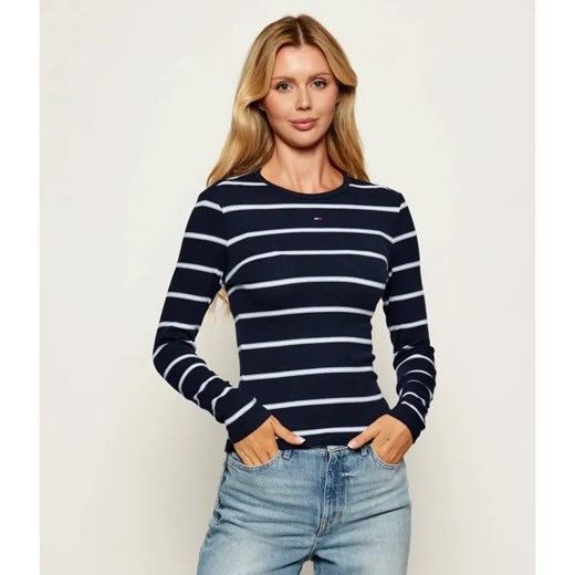Tommy Jeans Bluzka ESSENTIAL | Slim Fit ze sklepu Gomez Fashion Store w kategorii Bluzki damskie - zdjęcie 185423967