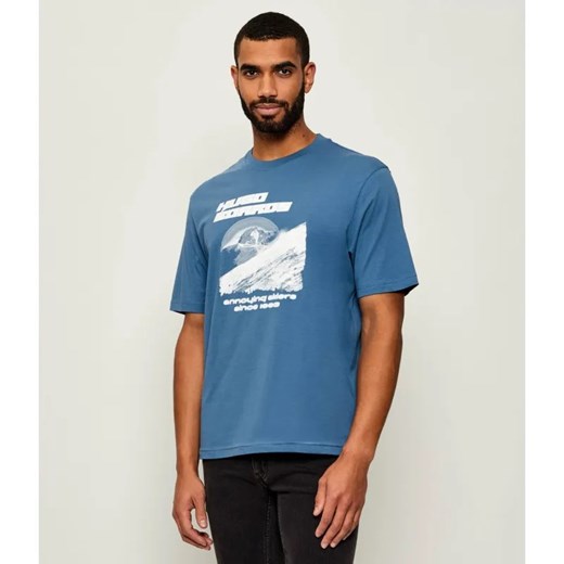 Hugo Blue T-shirt Napolux | Regular Fit ze sklepu Gomez Fashion Store w kategorii T-shirty męskie - zdjęcie 185423968