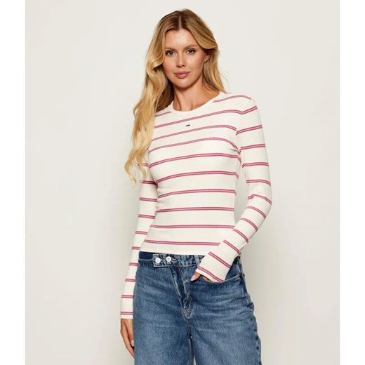 Tommy Jeans Bluzka ESSENTIAL | Slim Fit ze sklepu Gomez Fashion Store w kategorii Bluzki damskie - zdjęcie 185423969