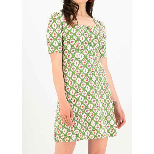 Blutsgeschwister Sukienka "Hip to Be Square" w kolorze zielonym L Limango Polska okazyjna cena