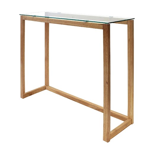 THE HOME DECO FACTORY Konsola w kolorze jasnobrązowym - 100 x 87 x 32 cm ze sklepu Limango Polska w kategorii Meble - zdjęcie 185425005