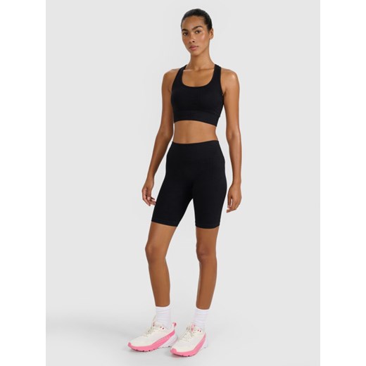 Damskie kolarki treningowe 4F 4FWMM00TFSTF082 - czarne ze sklepu Sportstylestory.com w kategorii Szorty - zdjęcie 185425075