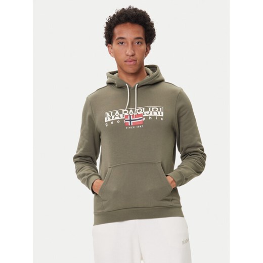 Napapijri Bluza B-Aylmer NP0A4I1D Khaki Regular Fit ze sklepu MODIVO w kategorii Bluzy męskie - zdjęcie 185426569