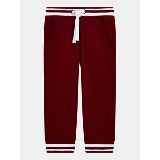 Guess Spodnie dresowe N5YQ1 K0170 Bordowy Regular Fit ze sklepu MODIVO w kategorii Spodnie i półśpiochy - zdjęcie 185426599