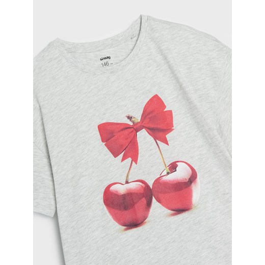 Sinsay - Koszulka z nadrukiem - szary Sinsay 164 (13-14 l) Sinsay