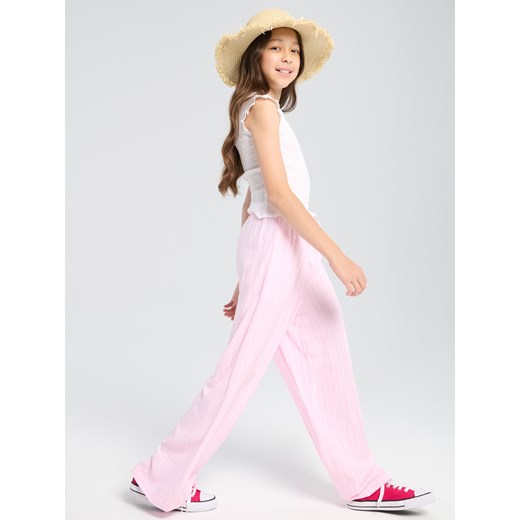 Sinsay - Spodnie wide leg - wielobarwny Sinsay 158 (12-13 l) Sinsay