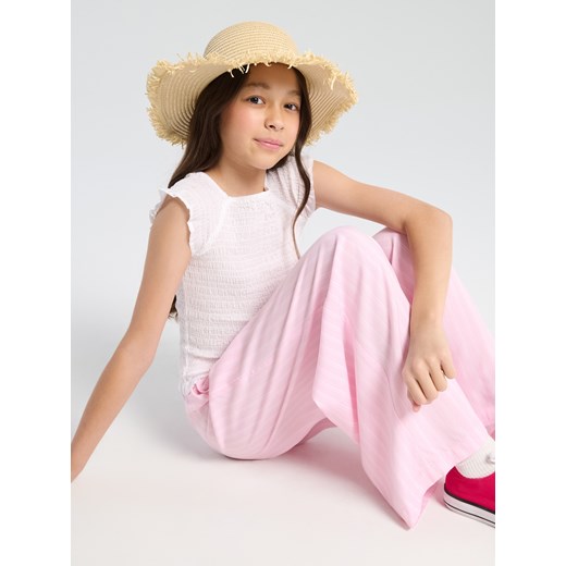 Sinsay - Spodnie wide leg - wielobarwny Sinsay 152 (11-12 l) Sinsay