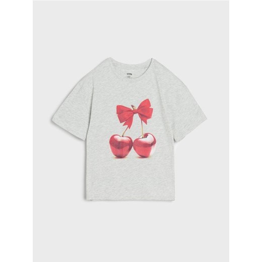 Sinsay - Koszulka z nadrukiem - szary Sinsay 158 (12-13 l) Sinsay