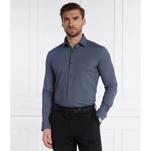 HUGO Koszula Kenno | Slim Fit | stretch ze sklepu Gomez Fashion Store w kategorii Koszule męskie - zdjęcie 185427735