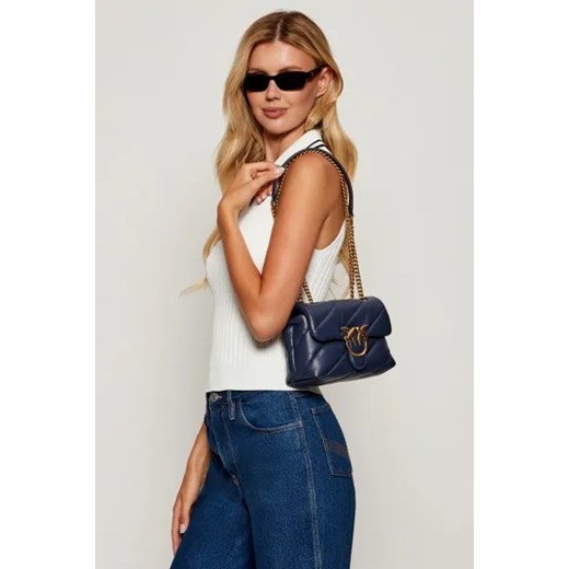 Pinko Skórzana torebka na ramię LOVE PUFF MINI Pinko OS Gomez Fashion Store